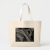 Pop Art Eiffel Tower Paris Tote Bags