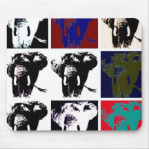 Pop Art Elephants Mousepads