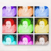 Pop Art Elizabeth I Mouse Pads