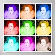 Pop Art Elizabeth I Posters