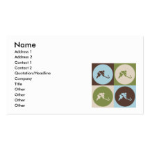Pop Art Field Hockey Business Cards