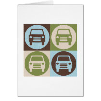 Pop Art Fixing Cars Greeting Cards