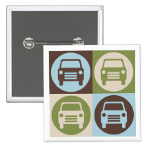 Pop Art Fixing Cars Pins