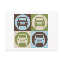 Pop Art Fixing Cars Postcards