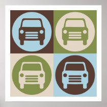Pop Art Fixing Cars Poster