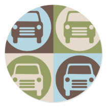 Pop Art Fixing Cars Stickers