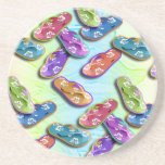 Pop Art Flip Flops Multi coasters