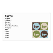 Pop Art Funeral Business Card