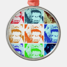 Pop Art Gorillas Ornaments