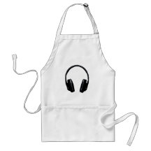 Pop Art Headphone Aprons