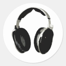 Pop Art Headphone Sticker