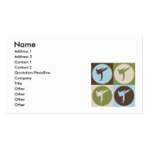 Pop Art Karate Business Card
