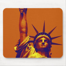 Pop Art Lady Liberty Mouse Pads