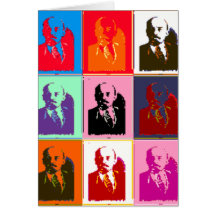 Pop Art Lenin Greeting Card