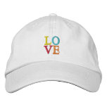 Pop Art LOVE embroidered hats
