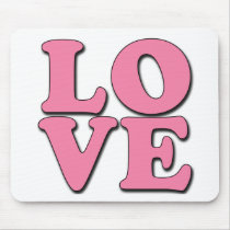 POP ART LOVE MOUSE MATS