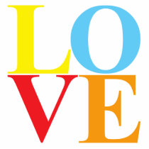 Pop Art LOVE Photo Sculpture