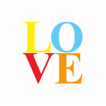 Pop Art LOVE Cut Out