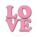 POP ART LOVE STICKERS