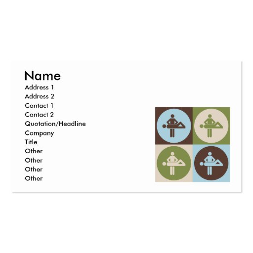 Pop Art Massage Business Card Template