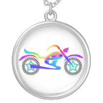 Pop Art MOTORCYCLE Necklace