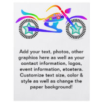 Pop Art MOTORCYCLE Promotional Flyer