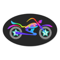 Pop Art MOTORCYCLE Sticker