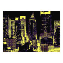 Pop Art New York City Invitation