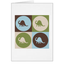Pop Art Paleontology Greeting Cards