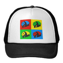 Pop Art Panda Mesh Hat