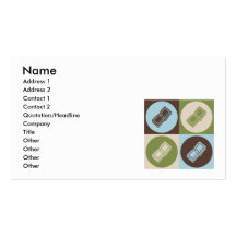 Pop Art Payroll Business Cards