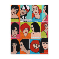 Pop Art People collage Postcards