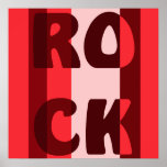 Pop art: rock (music) square posters