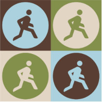 Pop Art Running Photo Cutouts