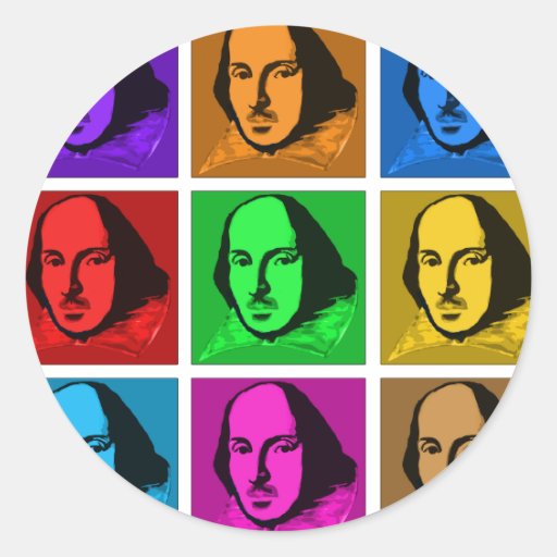 Pop Art Shakespeare Sticker