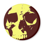 Pop Art Skull Fridge Magnets