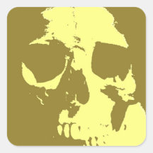Pop Art Skull Sticker
