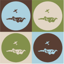 Pop Art Skydiving Photo Cut Outs