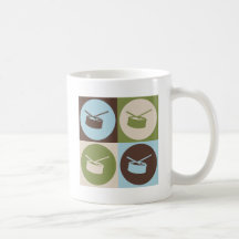 Pop Art Snare Drum Mugs