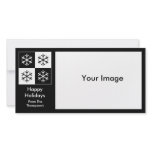 Pop Art Snowflakes Photo Card Template