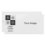 Pop Art Snowflakes Picture Card