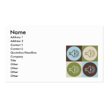 Pop Art Sound Business Card