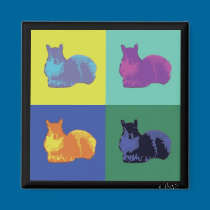 Pop Art Squirrel Magnet magnets