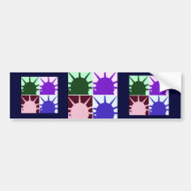 Pop Art Statue of Liberty Bumper Stickers