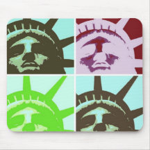 Pop Art Statue of Liberty Mouse Pad