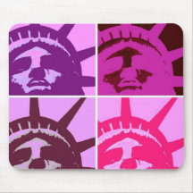 Pop Art Statue of Liberty Mousemat