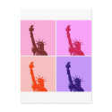 Pop Art Style Statue of Liberty postcards
