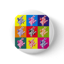 Pop Art White Rabbit