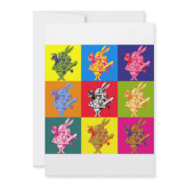 Pop Art White Rabbit Full Colour