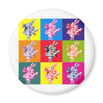Pop Art White Rabbit